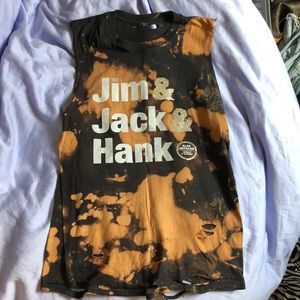 Alan Jackson tour blinged and distressed tee